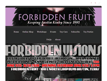 Tablet Screenshot of forbiddenfruit.com